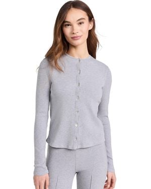 DONNI. Rib Cardi Sweater - Grey