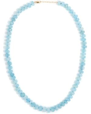 JIA JIA 14K Aquamarine Crystal Necklace - White