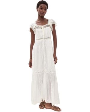 LoveShackFancy Georgine Dress - White
