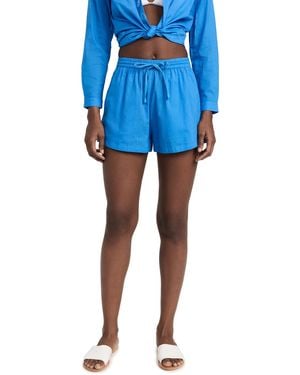 Playa Lucila Cotton Shorts - Blue