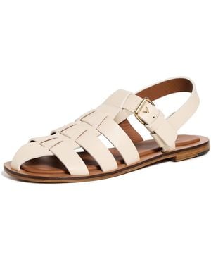 Mansur Gavriel Fisherman Sandals - White