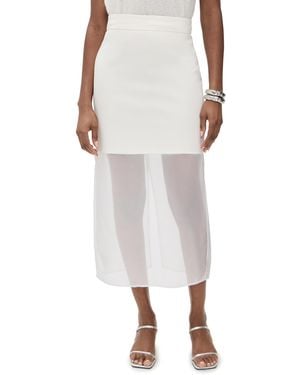 Pixie Market Skirt With Mesh Sheer Bottoms - Black