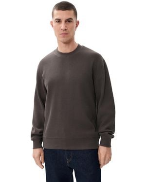 Madewell Waffle Crew Neck Pullover - Black