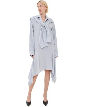 Acne Studios Soft Stripe Shirting Dress - Multicolor