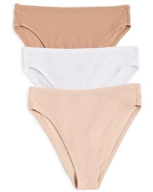 NEGATIVE Cloud Cotton French Cut Briefs 3 Pack - White