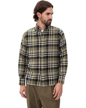 Universal Works Standard Jazz Check Shirt - Black
