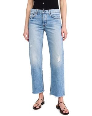 ASKK NY Low Rise Straight Jeans - Blue