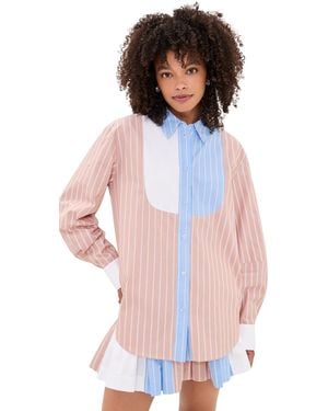 Essentiel Antwerp Jatch Patchwork Shirt - White