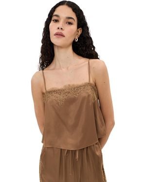 Le Bos Sienna Satin Top - Orange