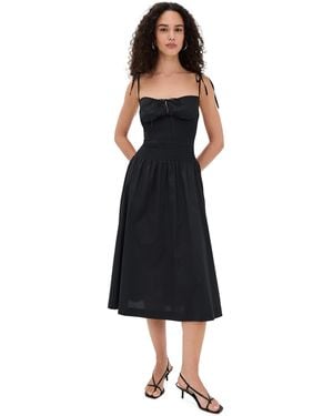 GUIZIO Lura Midi Dress - Black