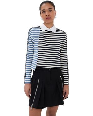 3.1 Phillip Lim Patchwork Polo - Black