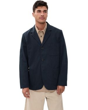 Universal Works Three Button Jacket - Blue