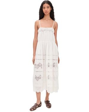 The Great The Rosette Crochet Dress - White