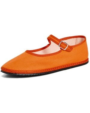 Vibi Venezia Classic Linen Mary Jane - Orange