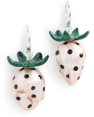 Tory Burch Curiosity Strawberry Earrings - Multicolor