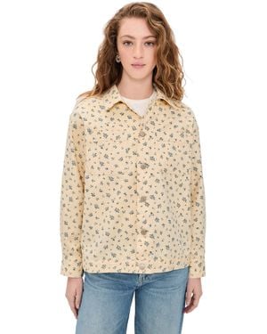 Bailey Rose Floral Button Down Shirt - Natural