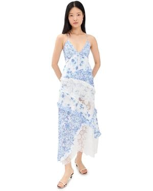 For Love & Lemons Rosalyn Maxi Dress - Blue