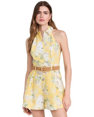 Zimmermann Linen Jumpsuits - Yellow
