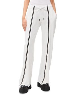 R13 Zippered Wide Leg Sweatpants - White