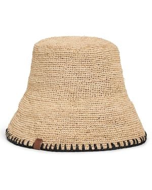 Rag & Bone Jade Whipstitch Rollable Hat - Natural