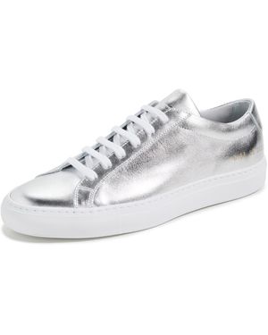 Common Projects Achillies Skinny Sneakers - Metallic