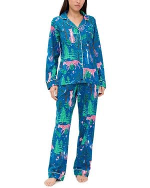 Bedhead PJs Midnight Forest Classic Pyjama Set - Blue