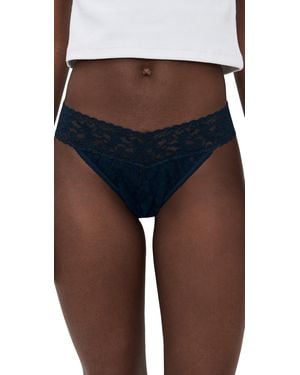 Hanky Panky Original Rise Thong - Blue