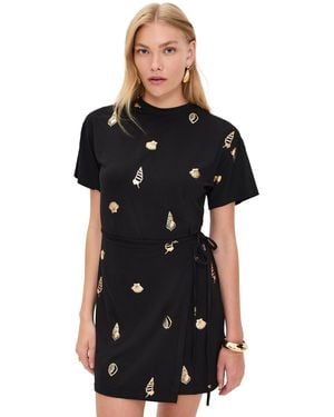 Never Fully Dressed Shell Mini Leia Dress - Black