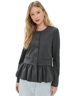 Wayf Blakely Peplum Jacket - Black
