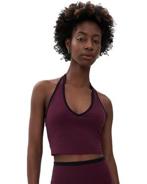 Splits59 Rory Airweight Halter Bralette - Red