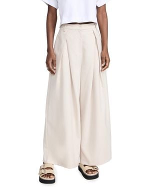 Pixie Market Alew Wide Leg Pants - White