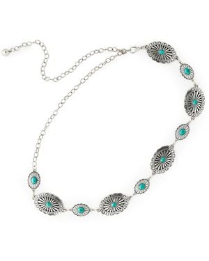Shashi Dallas Chain Belt - White