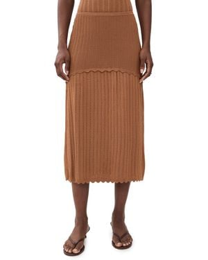 Solid & Striped The Amara Skirt - Brown