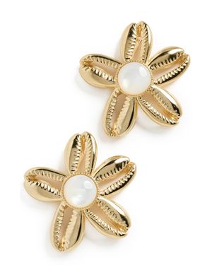 Brinker & Eliza Aloha Earrings - White