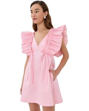 Kika Vargas Francine Dress Cotton - Pink