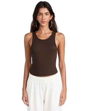 Cotton Citizen Verona Crop Tank - Black