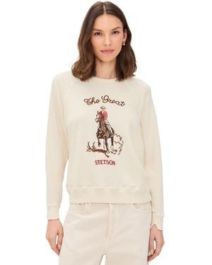 The Great The Great X Stetson The College Stetson Graphic Sweatshirt - Natural