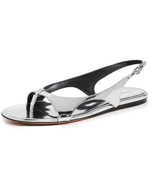 Proenza Schouler Slash Flat Thong Sandals - Black