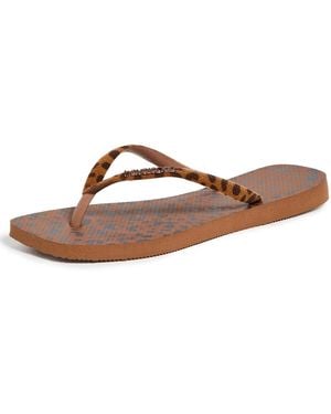 Havaianas Slim Square Velvet Sandals - Black