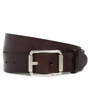 Rag & Bone Evan Leather Belt - Black