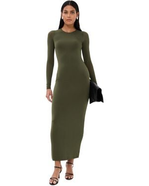 Wardrobe NYC Closet. Nyc Sheer Long Sleeve Dress - Green