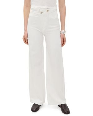 Warp & Weft Nce Wide Leg Jeans - White
