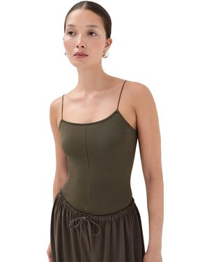 Lemaire Tank Top With Straps - Green