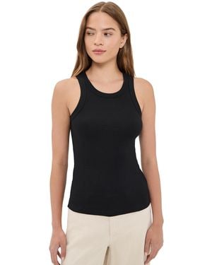 Ayr The Flex Ribbed Tank Top - Black