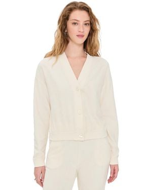 Kule The Terry Bay Cardigan - White