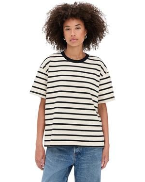GOOD AMERICAN Cotton Oversized Tee - Black