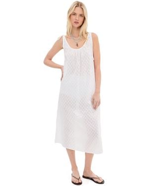 Le Bos Skylar Eyelet Maxi Dress - White