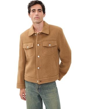 Helmut Lang Wool Trucker Jacket - Natural