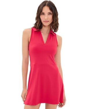 Beyond Yoga Active Preppy Dress - Red