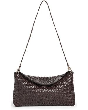 Madewell Woven Lid Top Clutch - Black